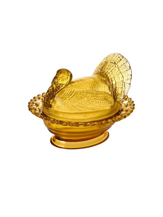 Mosser Glass Amber Turkey Weston Table