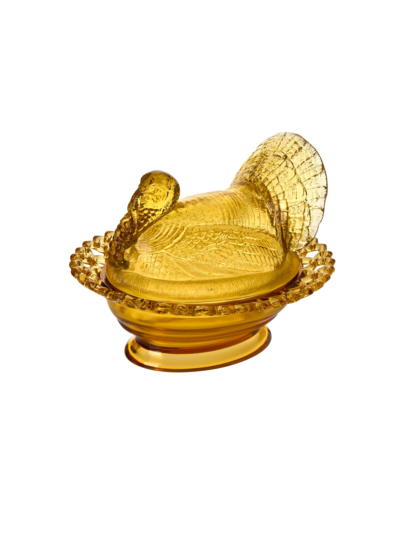 Mosser Glass Amber Turkey Weston Table