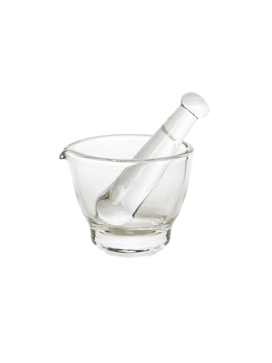 Mosser Glass Crystal Mortar & Pestle 2 Ounces Weston Table