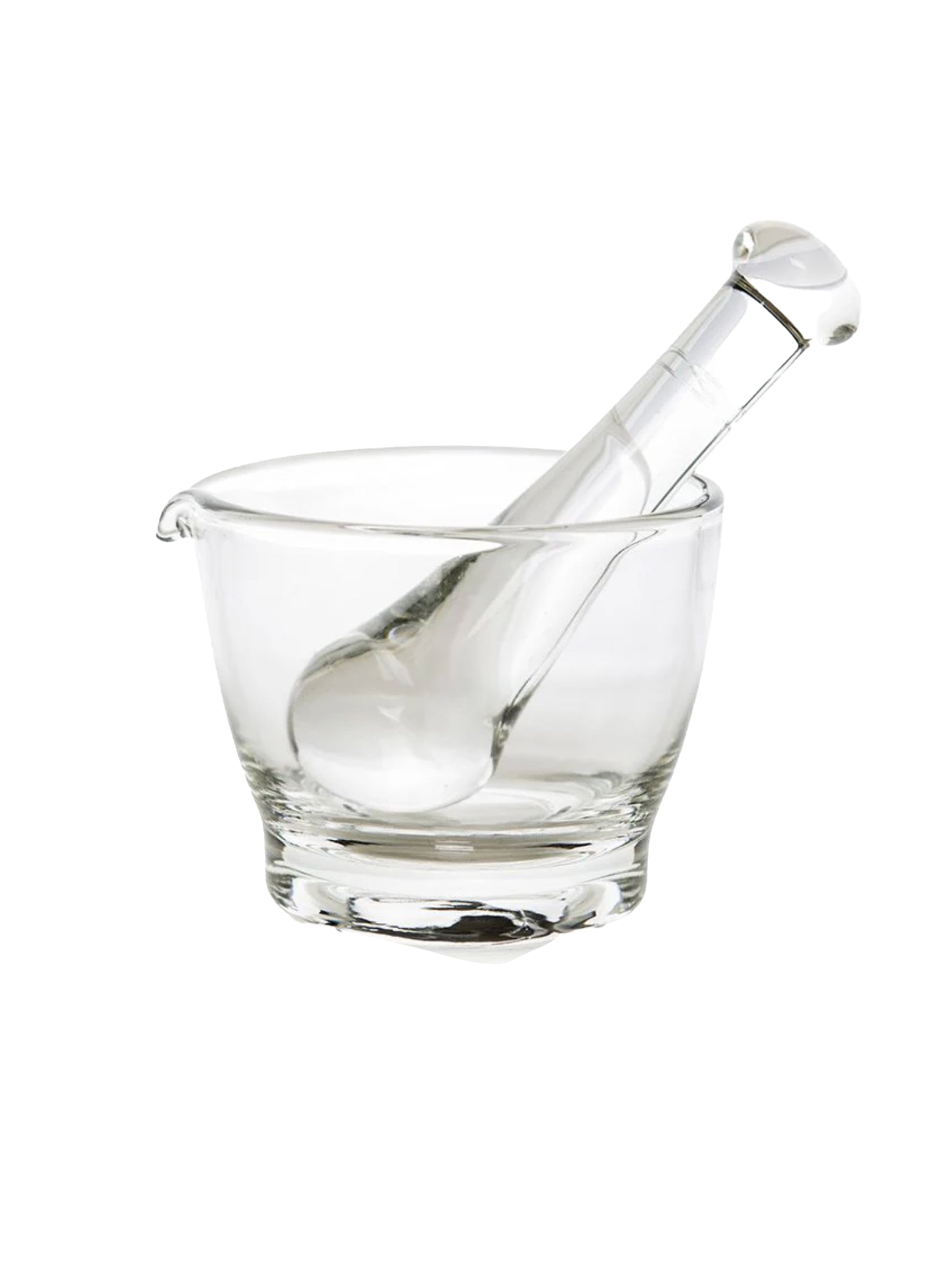 Mosser Glass Crystal Mortar & Pestle 8 Ounces Weston Table