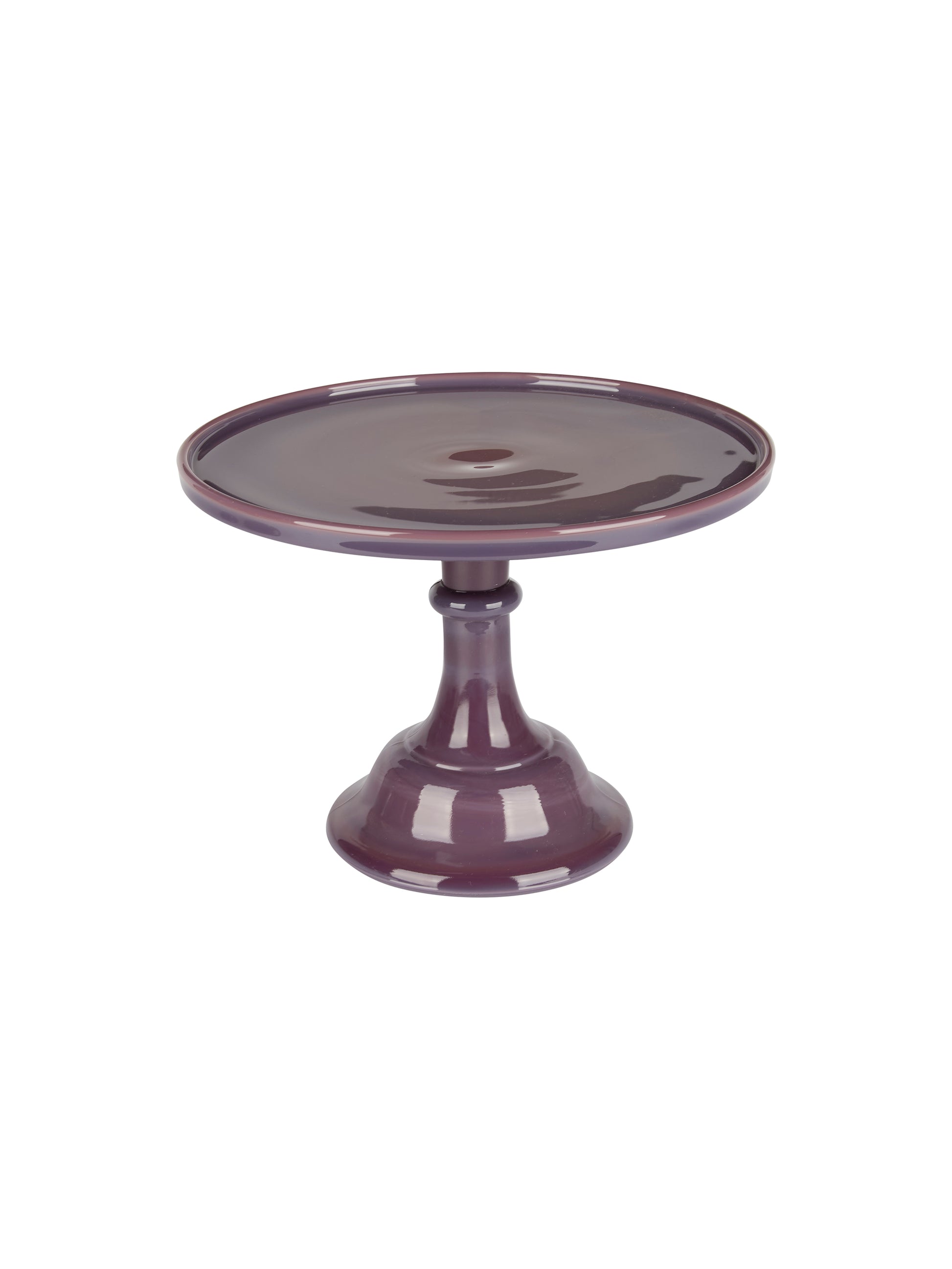 Mosser Glass Purple Cake Stand Weston Table
