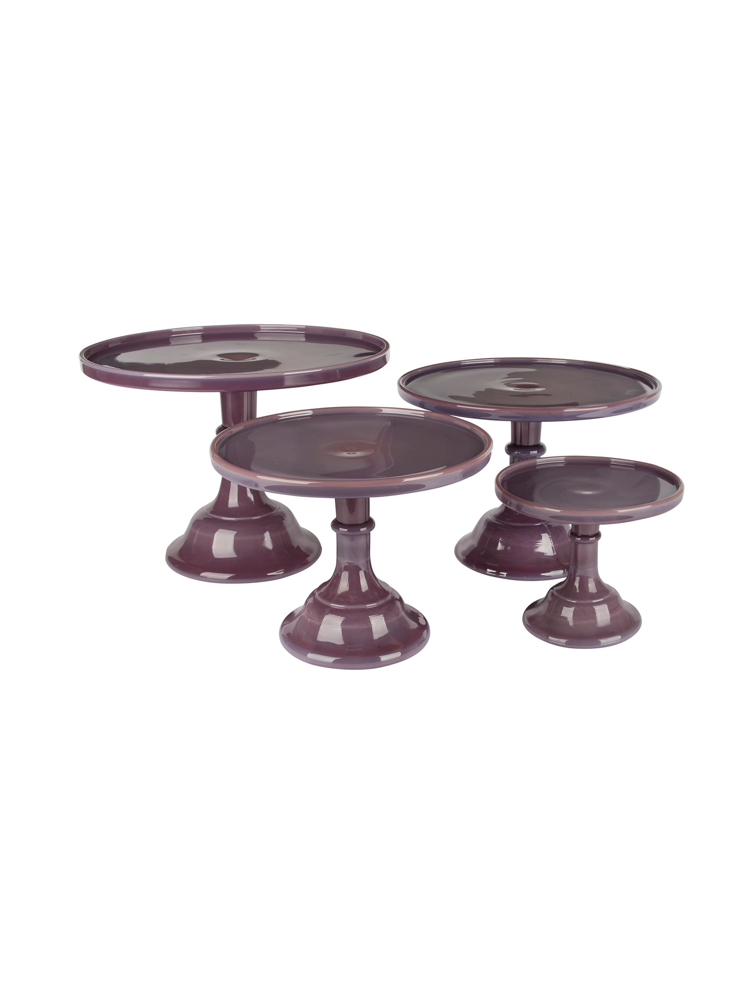 Mosser Glass Purple Cake Stand Weston Table