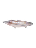 Mother of Pearl Bowl with Silver Trim Weston Table
