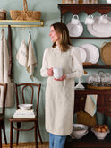 Natural Linen Back Cross Apron Weston Table