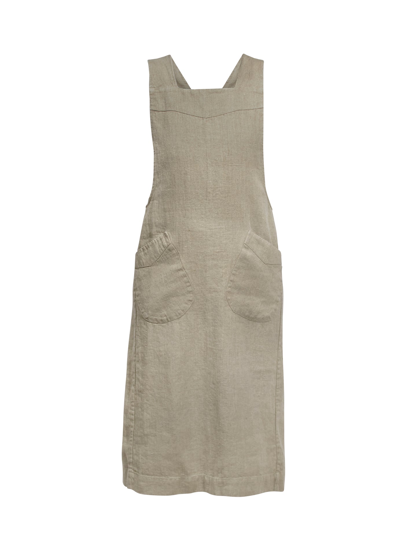 Natural Linen Criss Cross Apron Weston Table