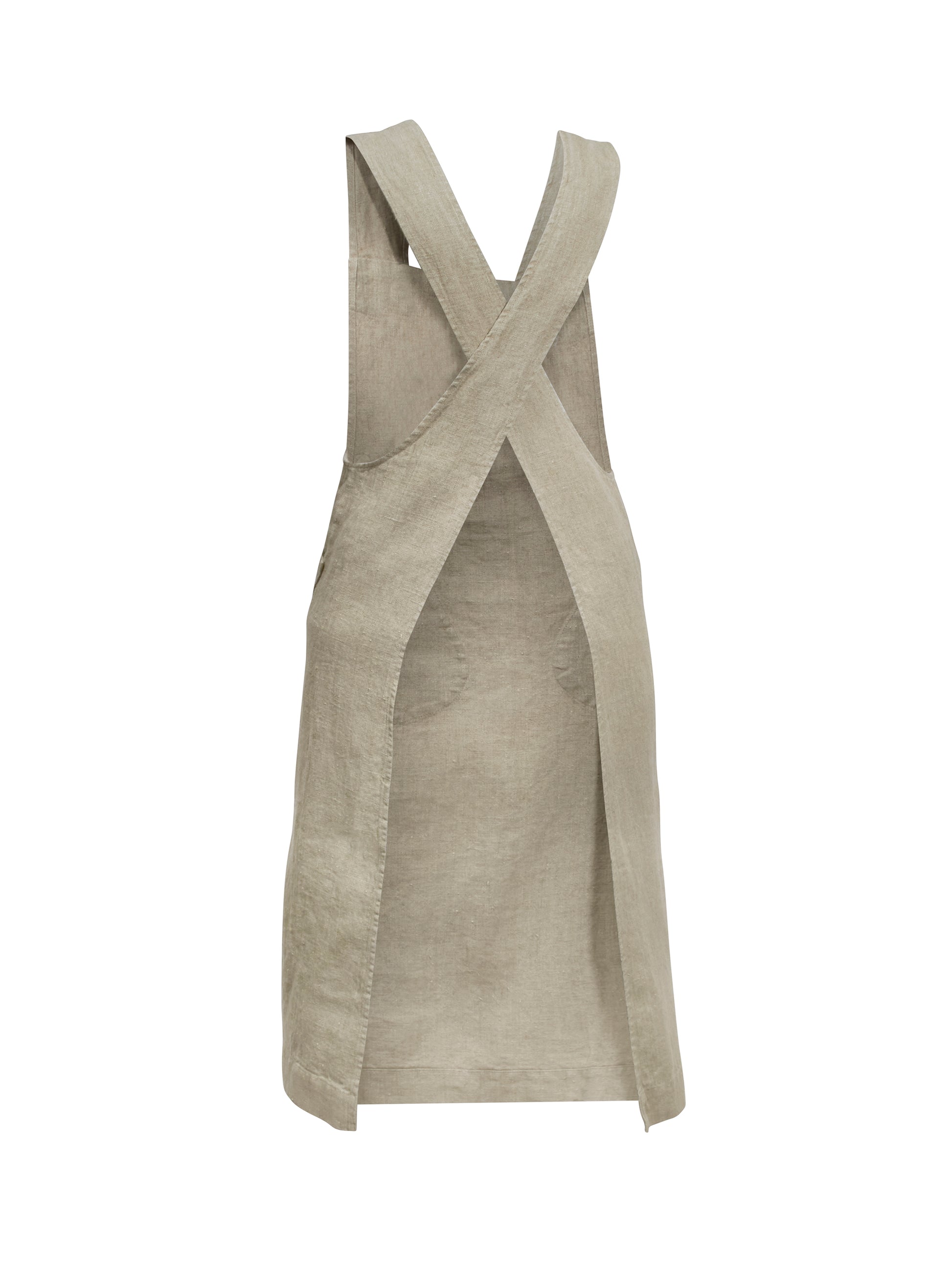 Natural Linen Criss Cross Apron Weston Table