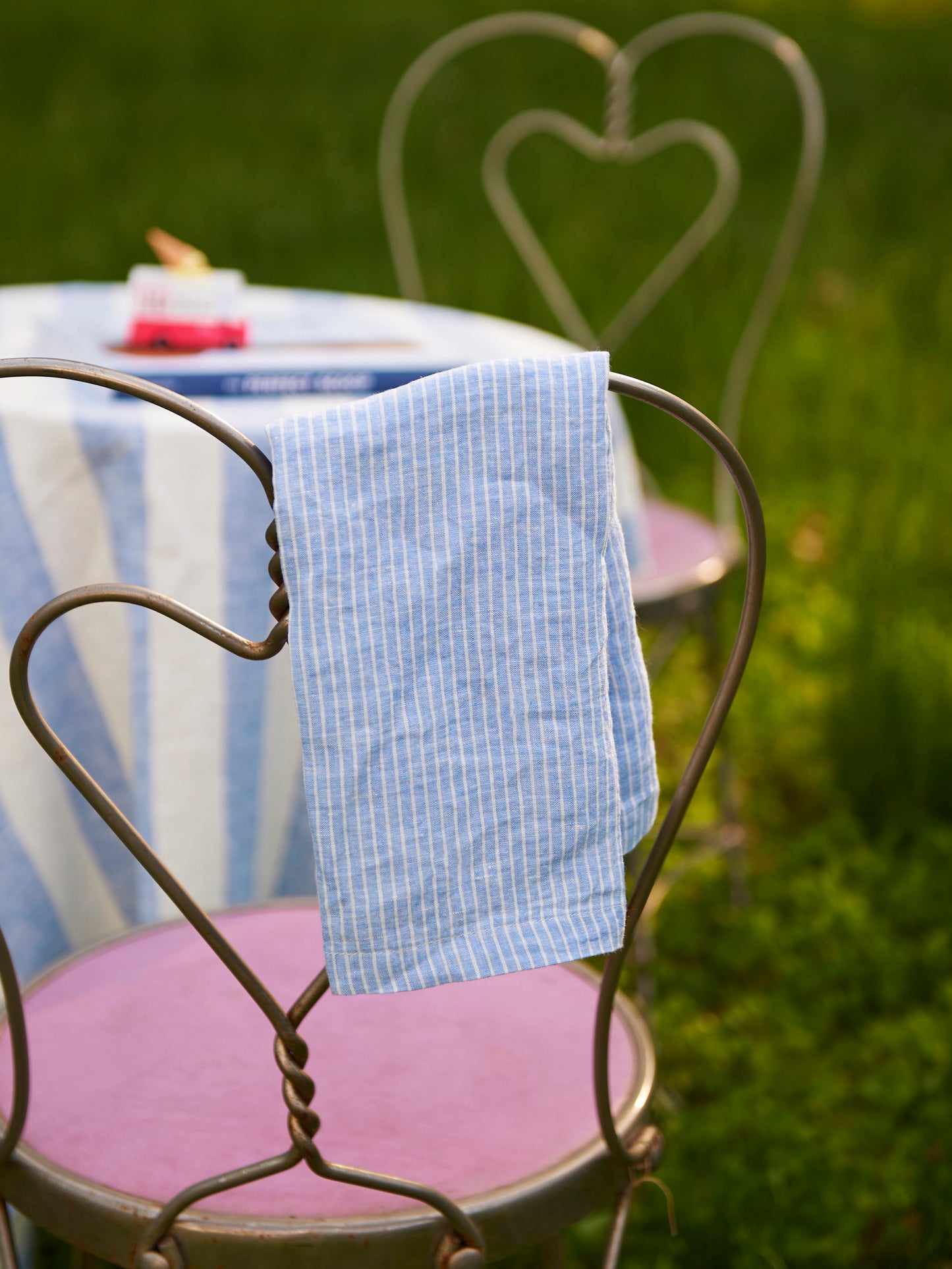 Nauset Stripe Linen Napkins Weston Table