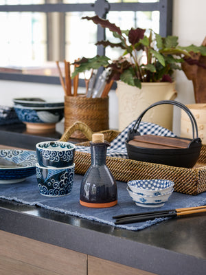  New York Stoneware Midnight Soy Sauce Pot Weston Table 