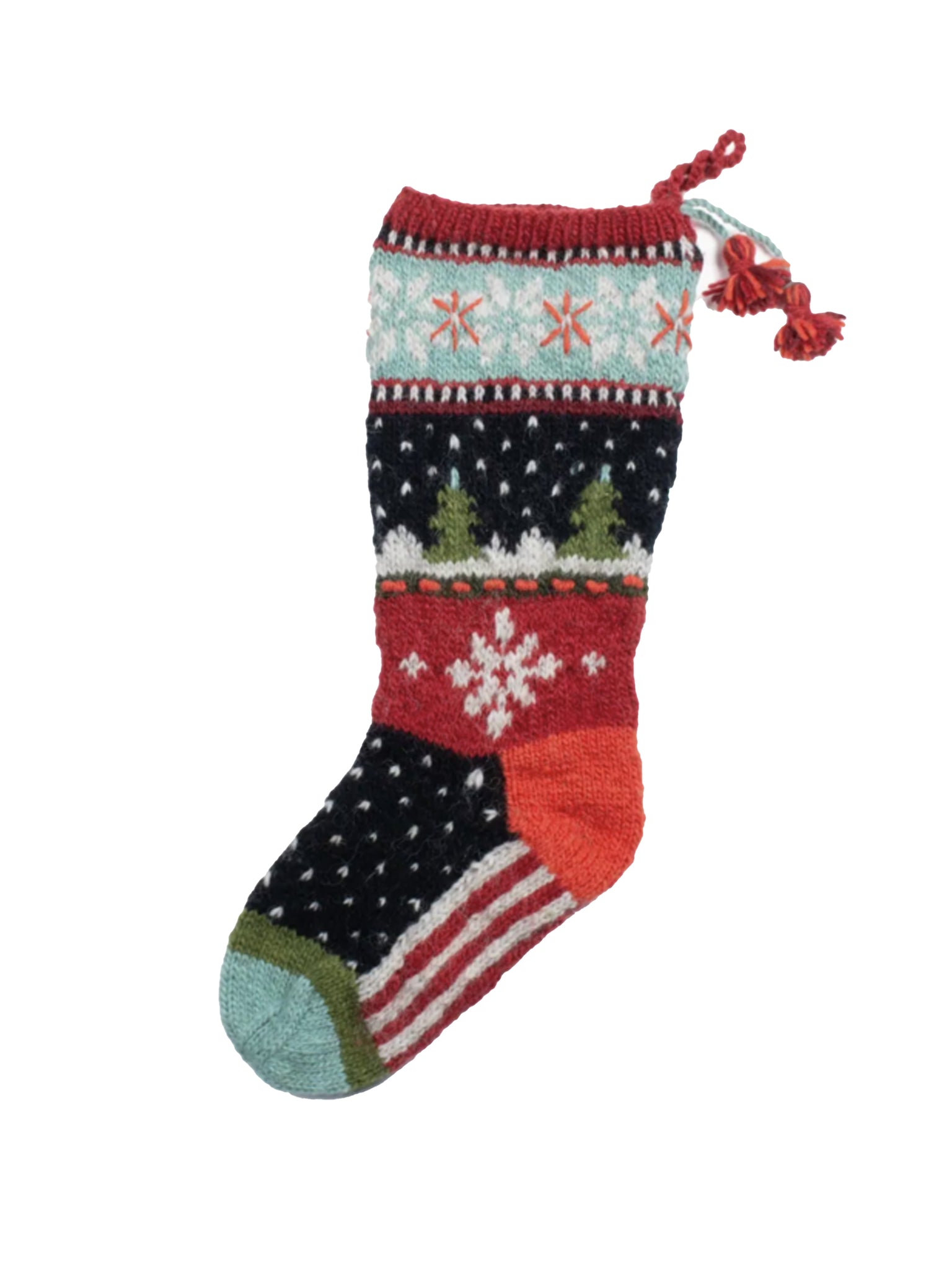 Noel Wool Knit Stocking