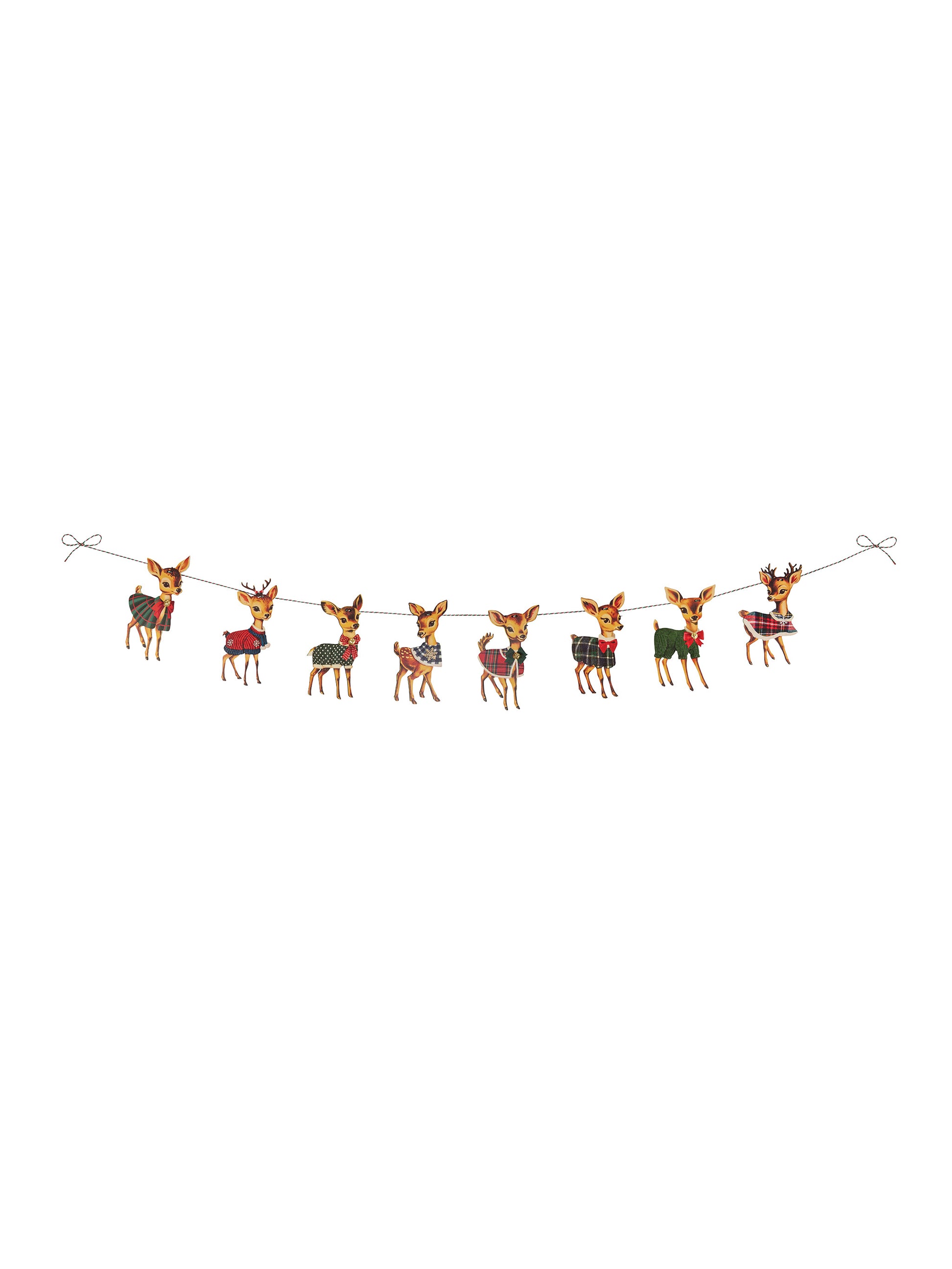 Nostalgic Christmas Deer Garland Weston Table