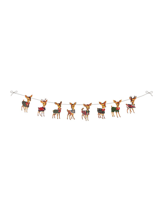 Nostalgic Christmas Deer Garland Weston Table