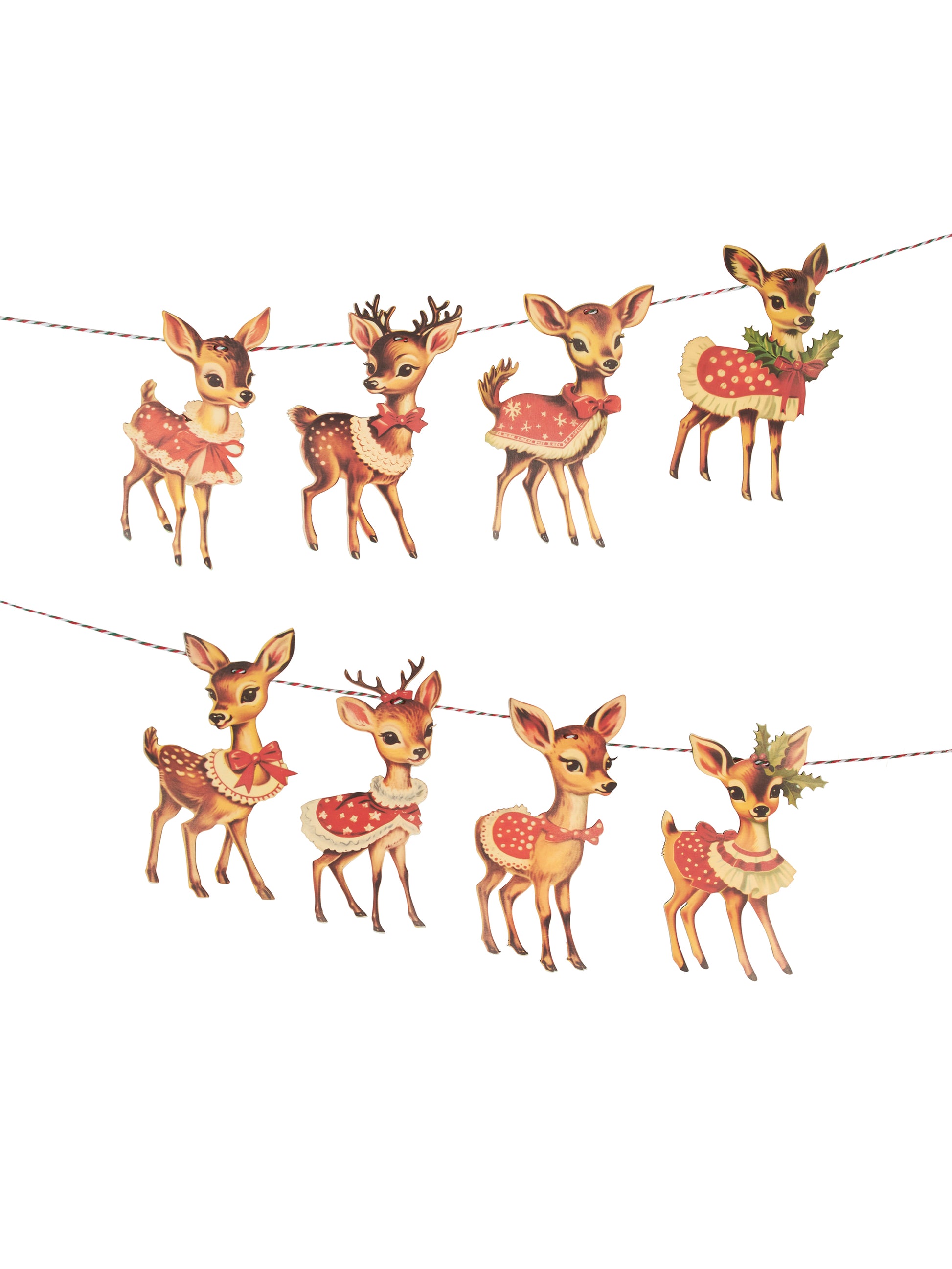 Nostalgic Christmas Deer Garland Weston Table