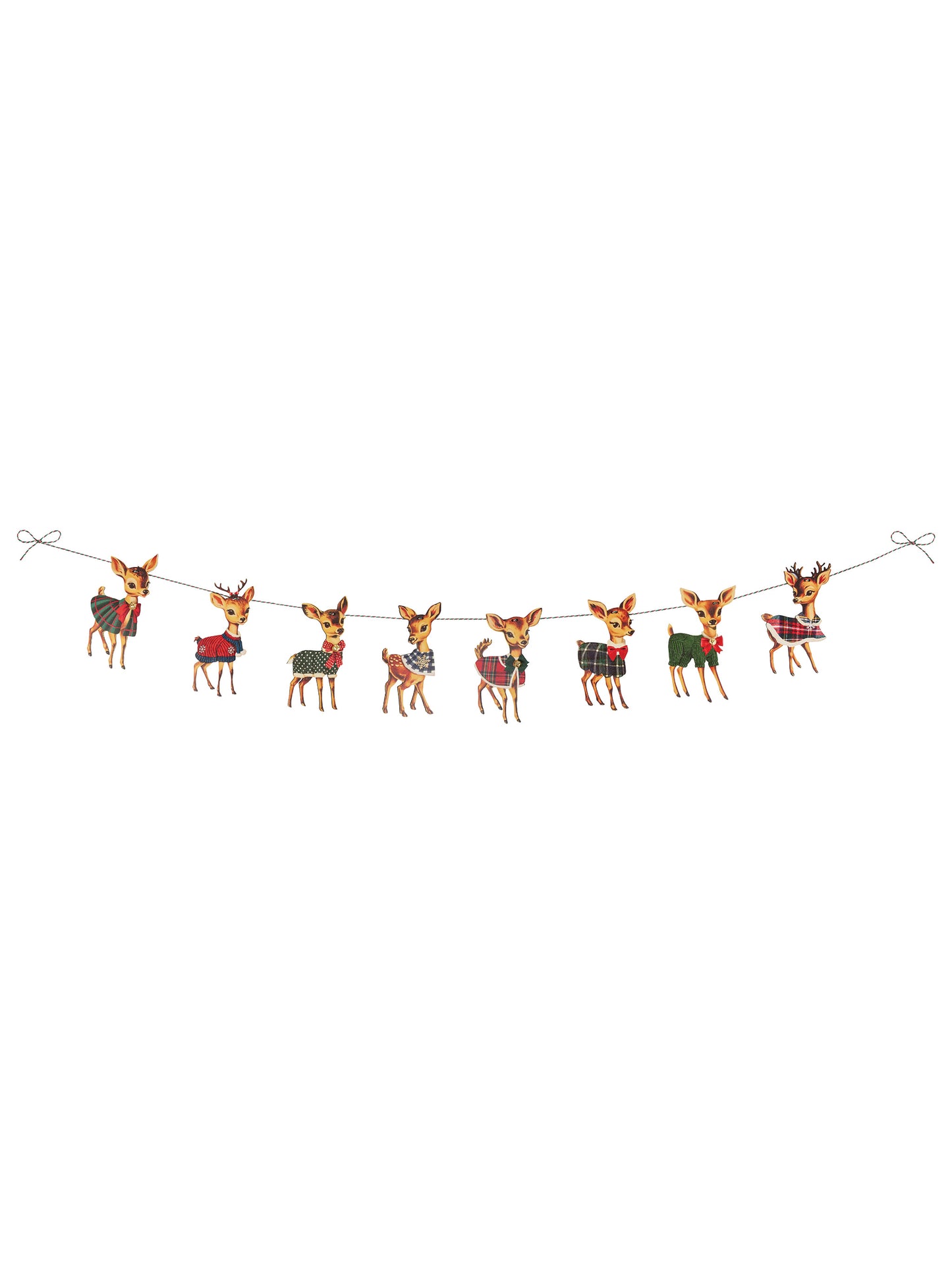 Nostalgic Christmas Deer Garland Weston Table