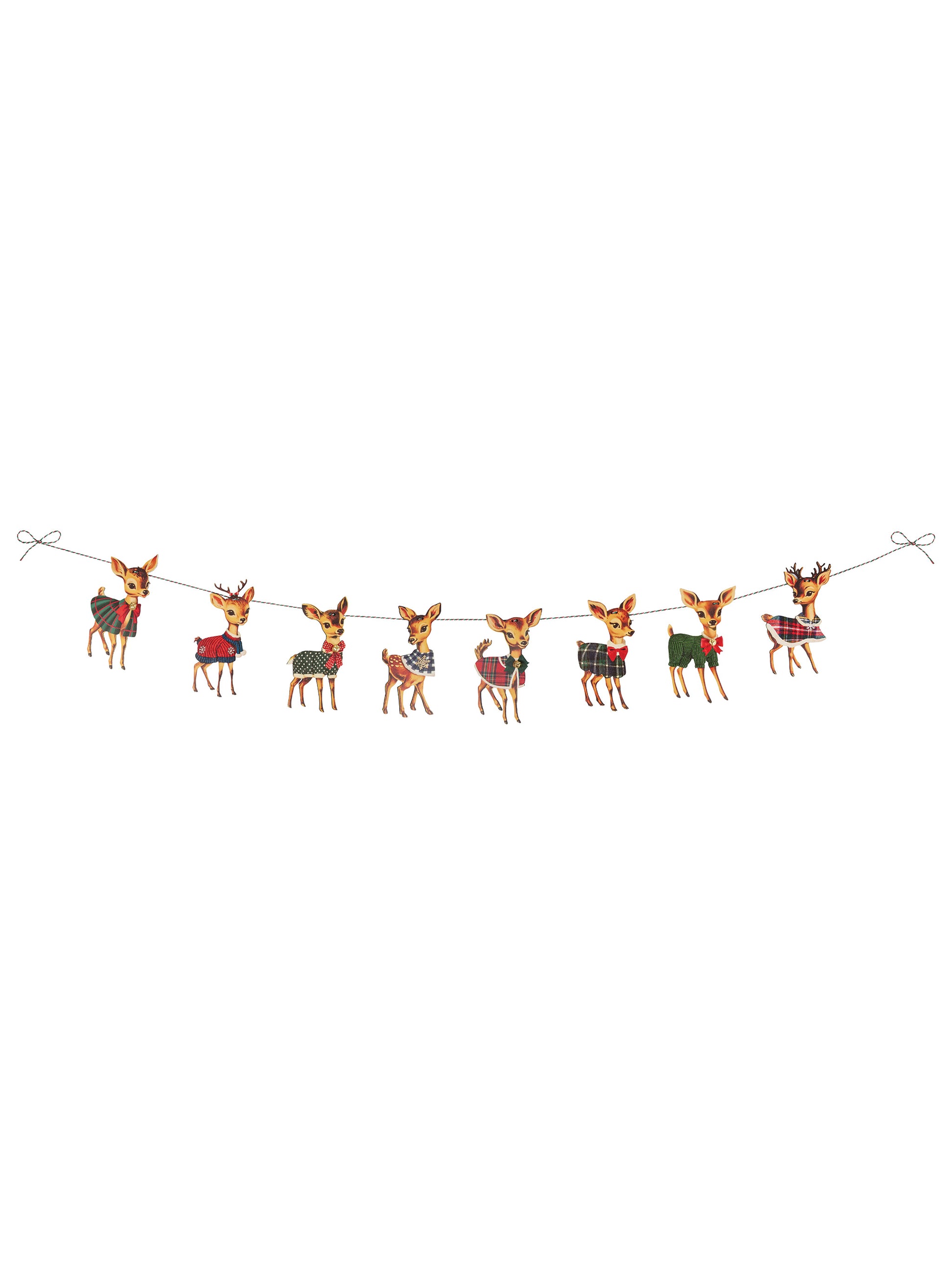 Nostalgic Christmas Deer Garland Weston Table