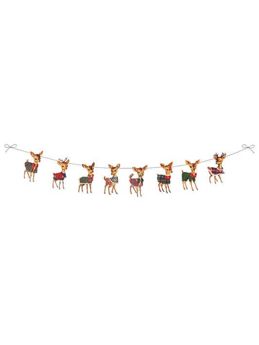 Nostalgic Christmas Deer Garland Weston Table