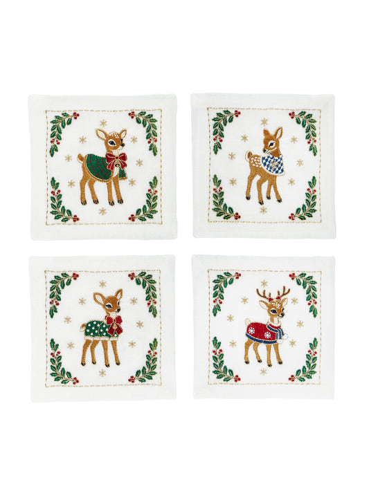 Nostalgic Deer Cocktail Napkins Weston Table
