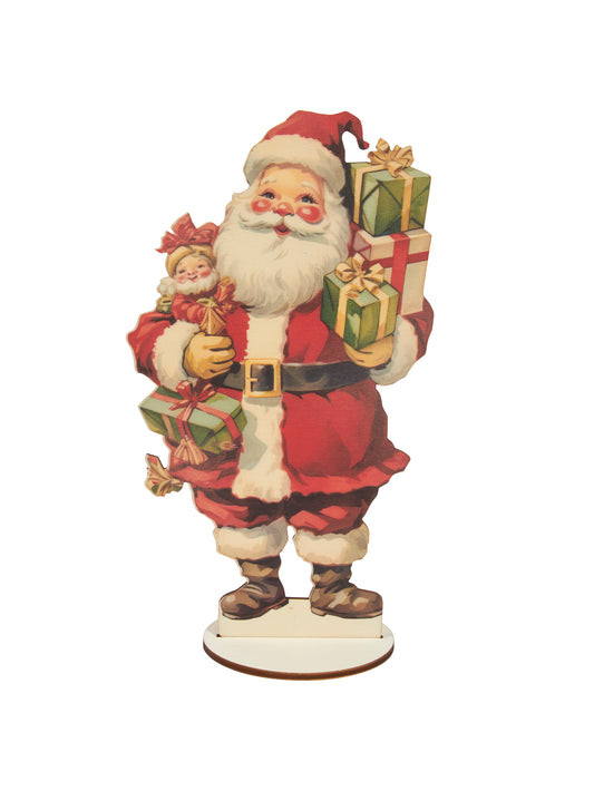 Nostalgic Santa with Gifts Standing Decor Weston Table