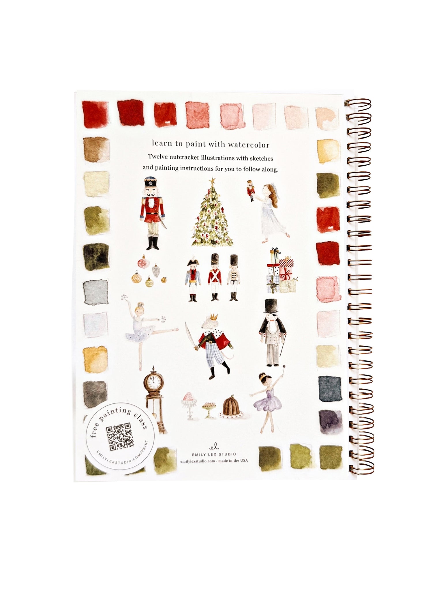 Nutcracker Watercolor Workbook Weston Table