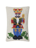 Nutcracker White Wool Hook Pillow Weston Table