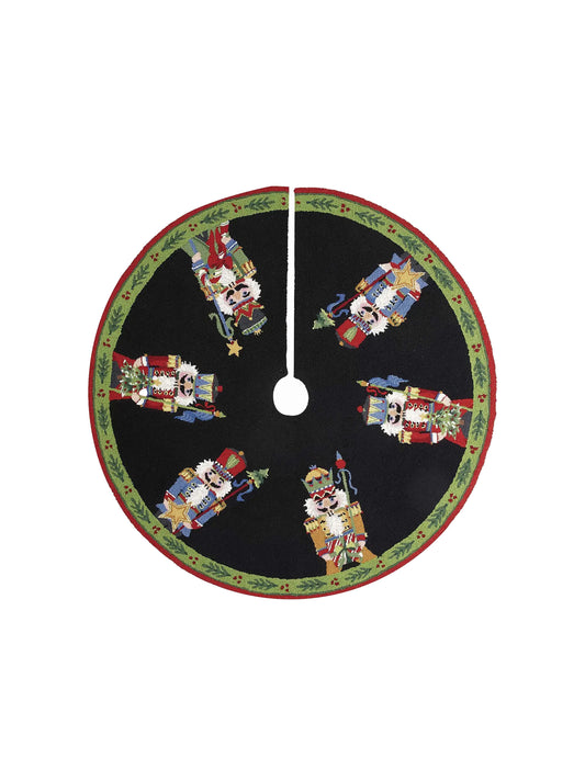Nutcracker Wool Hook Tree Skirt Weston Table