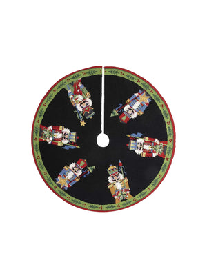  Nutcracker Wool Hook Tree Skirt Weston Table 