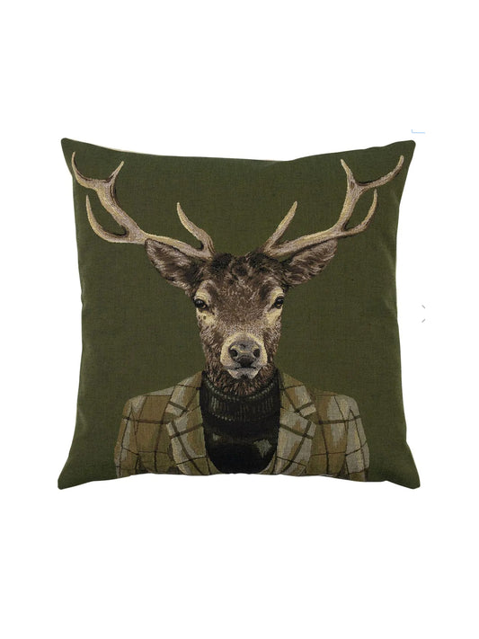 Stag Olive Dressed Down Pillow Weston Table