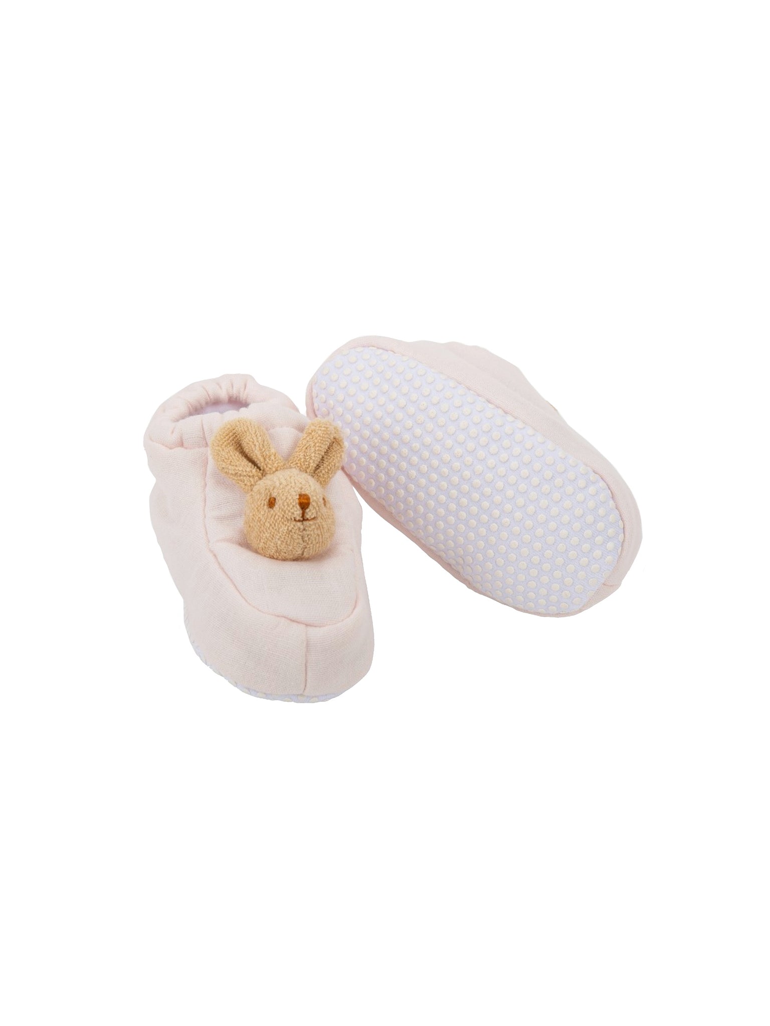 Organic Cotton Pink Bunny Slippers Weston Table