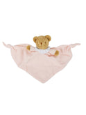 Organic Cotton Pink Teddy Bear Cuddly Toy with Rattle