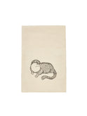 Originally Illustrated Animal Flour Sack Towels Otter Weston Table