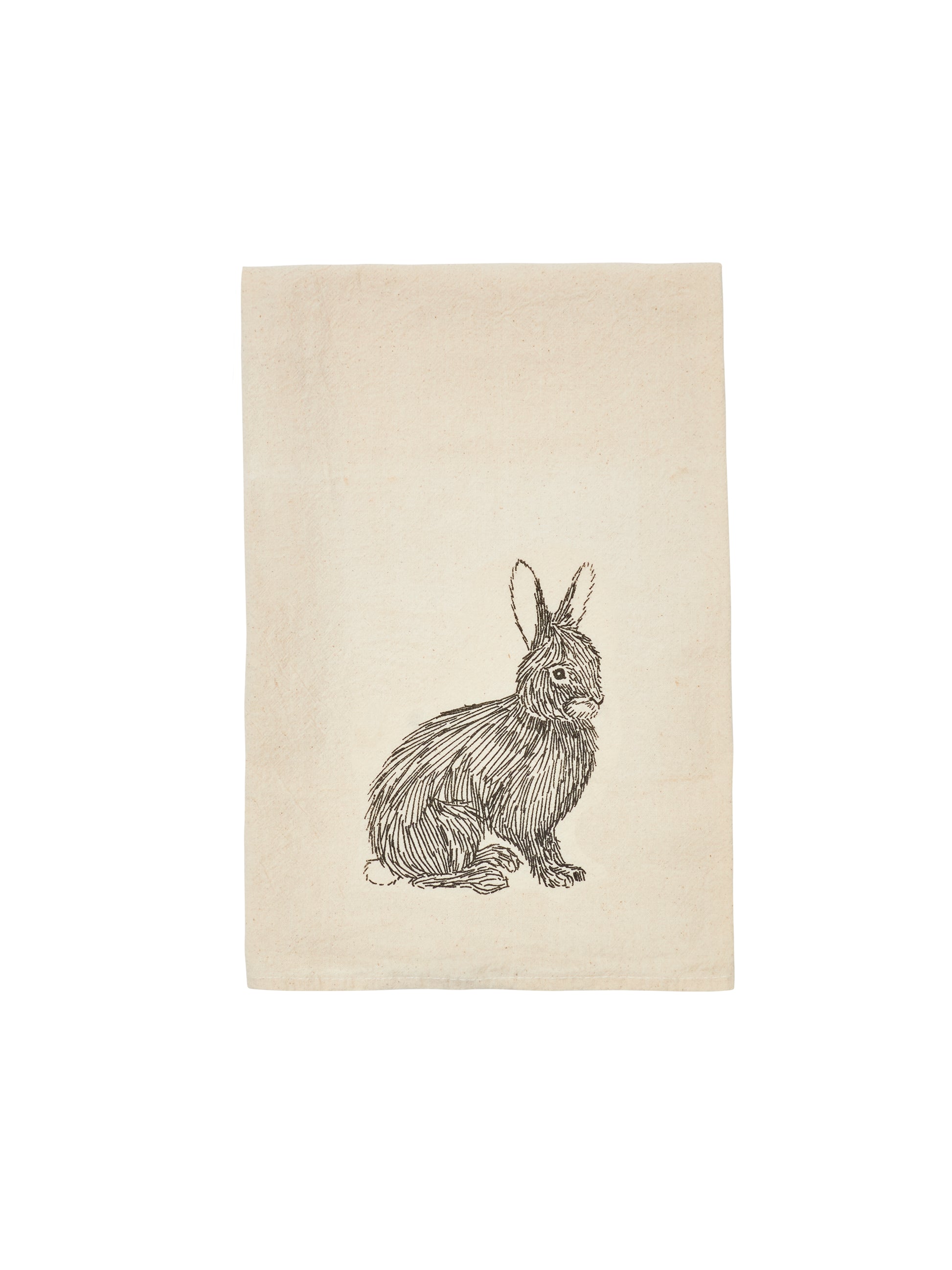 Originally Illustrated Animal Flour Sack Towels Rabbit Weston Table