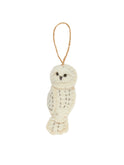 Owl Hand Stitched Felt Ornaments White Weston Table