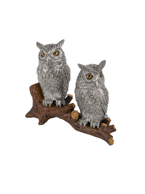  Owls On Log Salt and Pepper Shakers Weston Table 