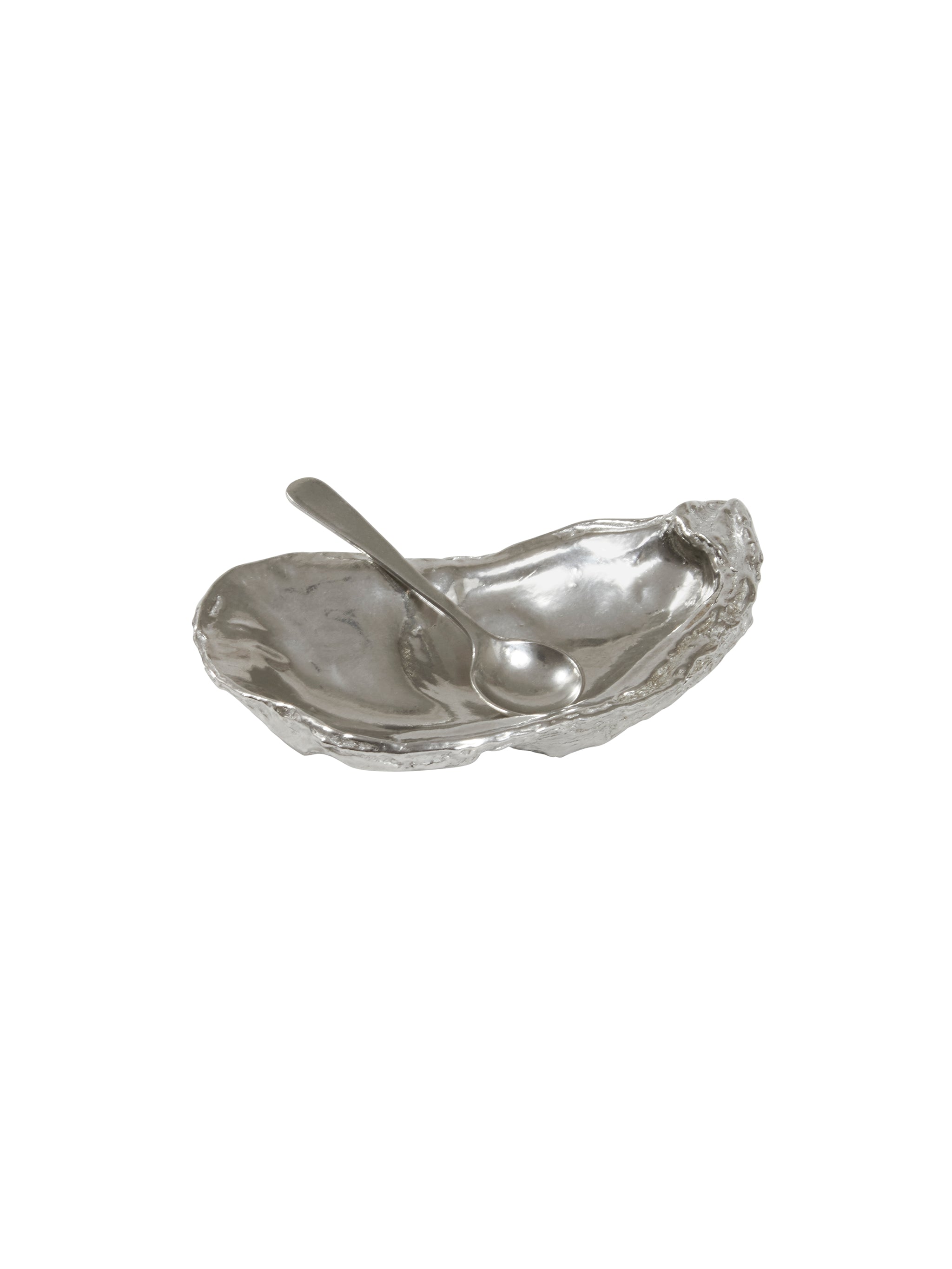 Oyster Shell Salt Cellar with Spoon