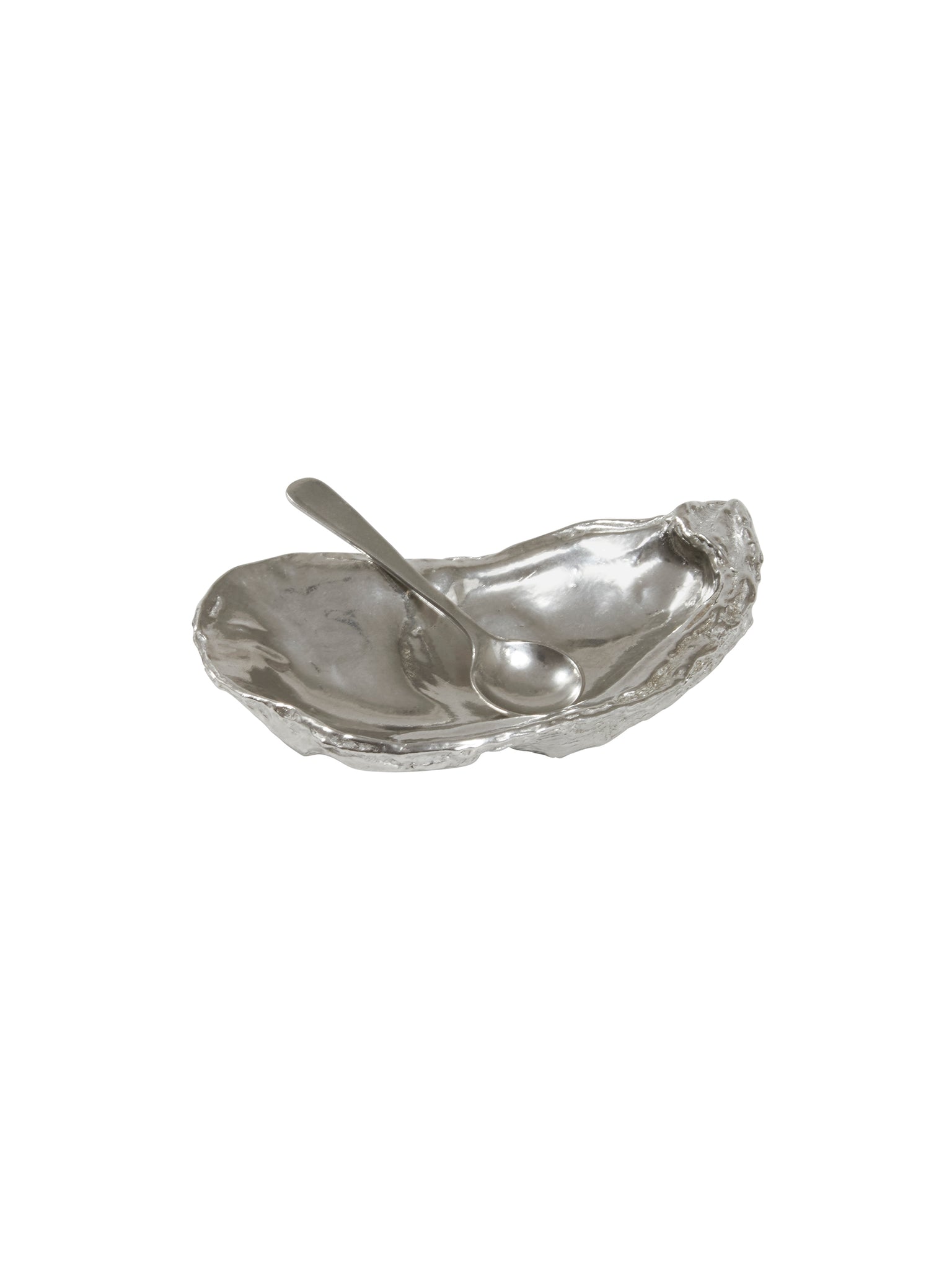 Oyster Shell Salt Cellar with Spoon Weston Table