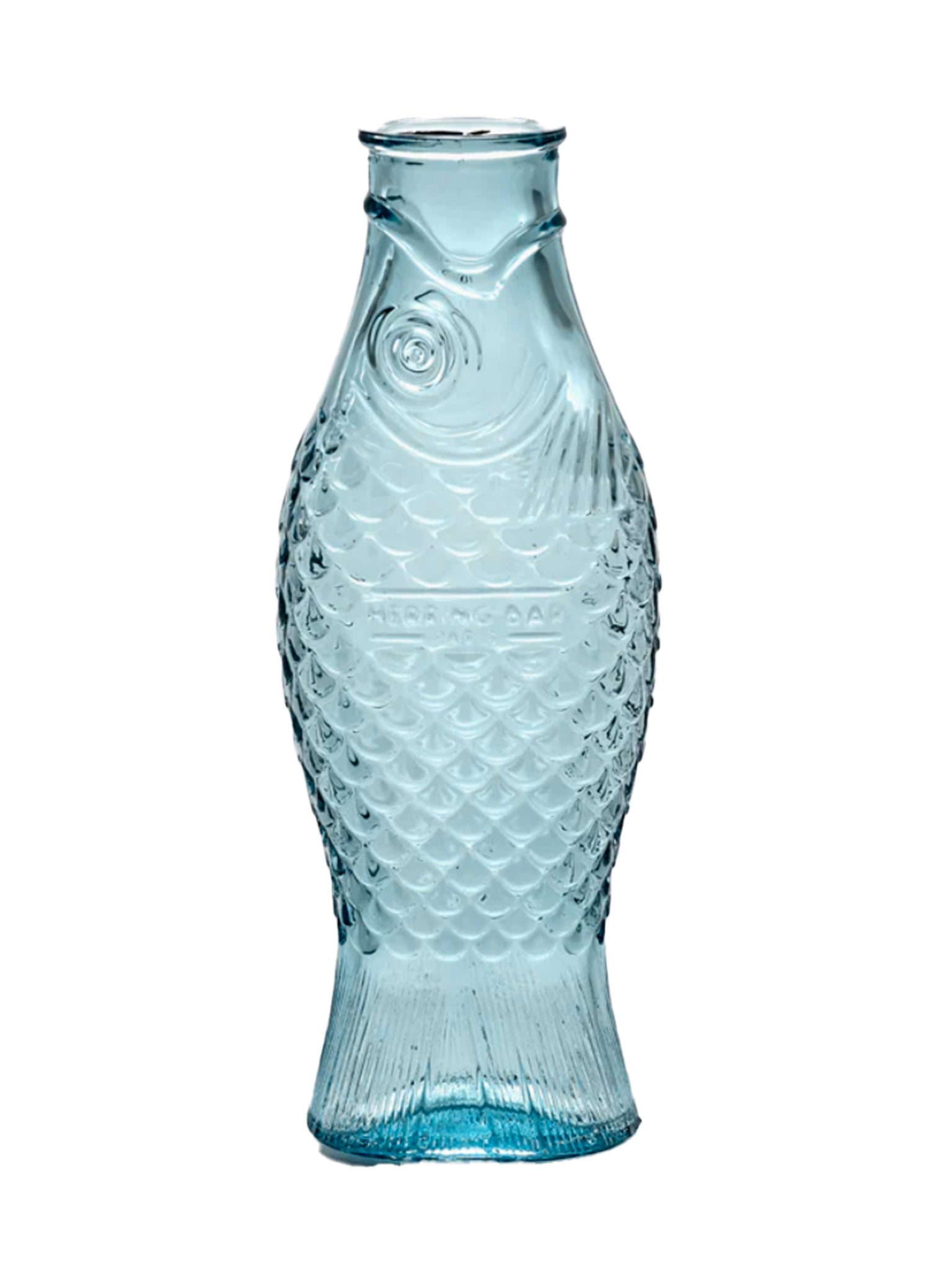 Paola Navone Blue Fish Glass Water Bottle Weston Table