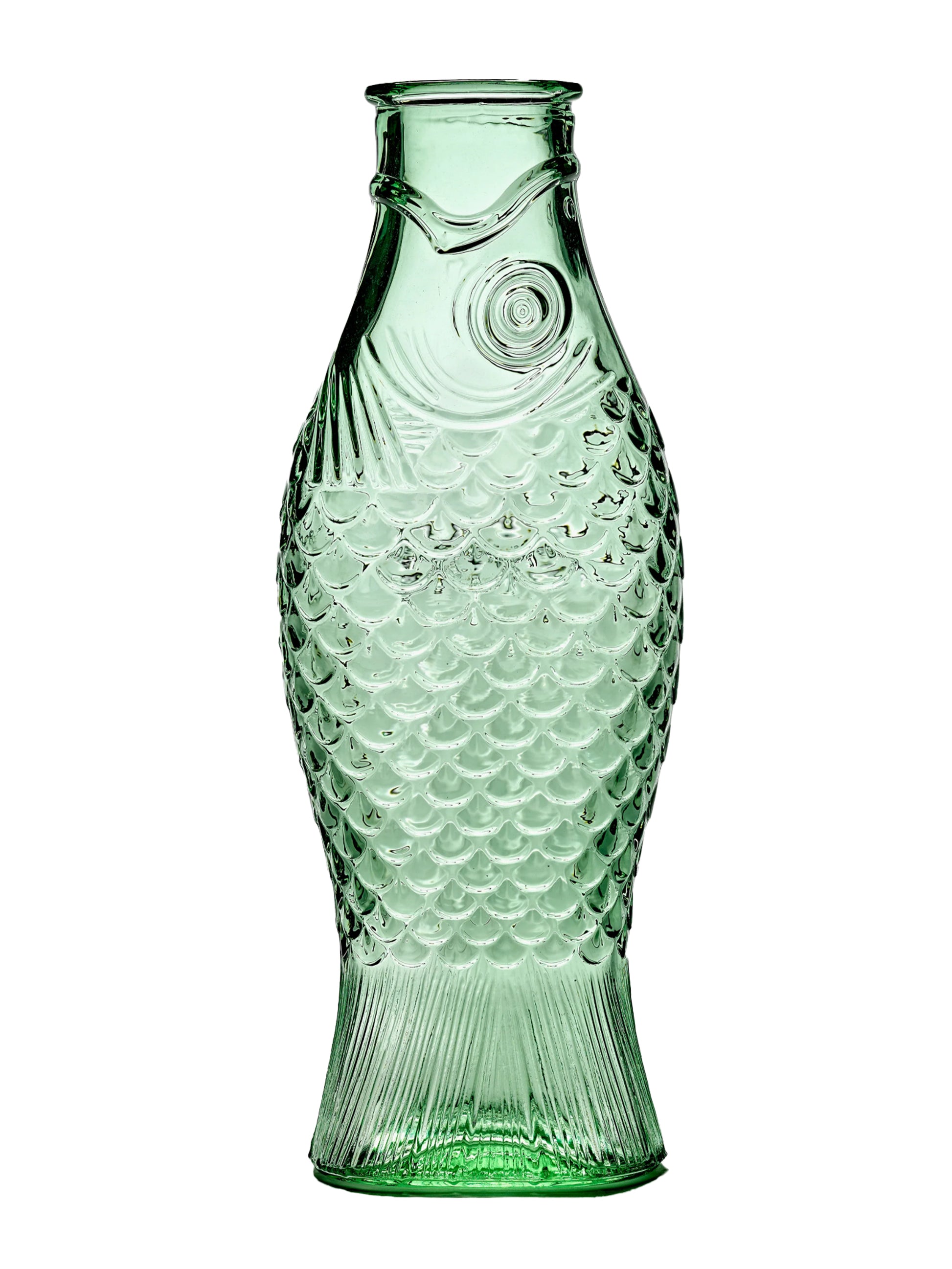 Paola Navone Green Fish Glass Water Bottle Weston Table