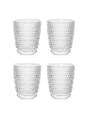 Pearls Double Old Fashioned Glasses Set of Four Weston Table 