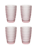 Pearls Pink Highball Glasses Set of Four Weston Table