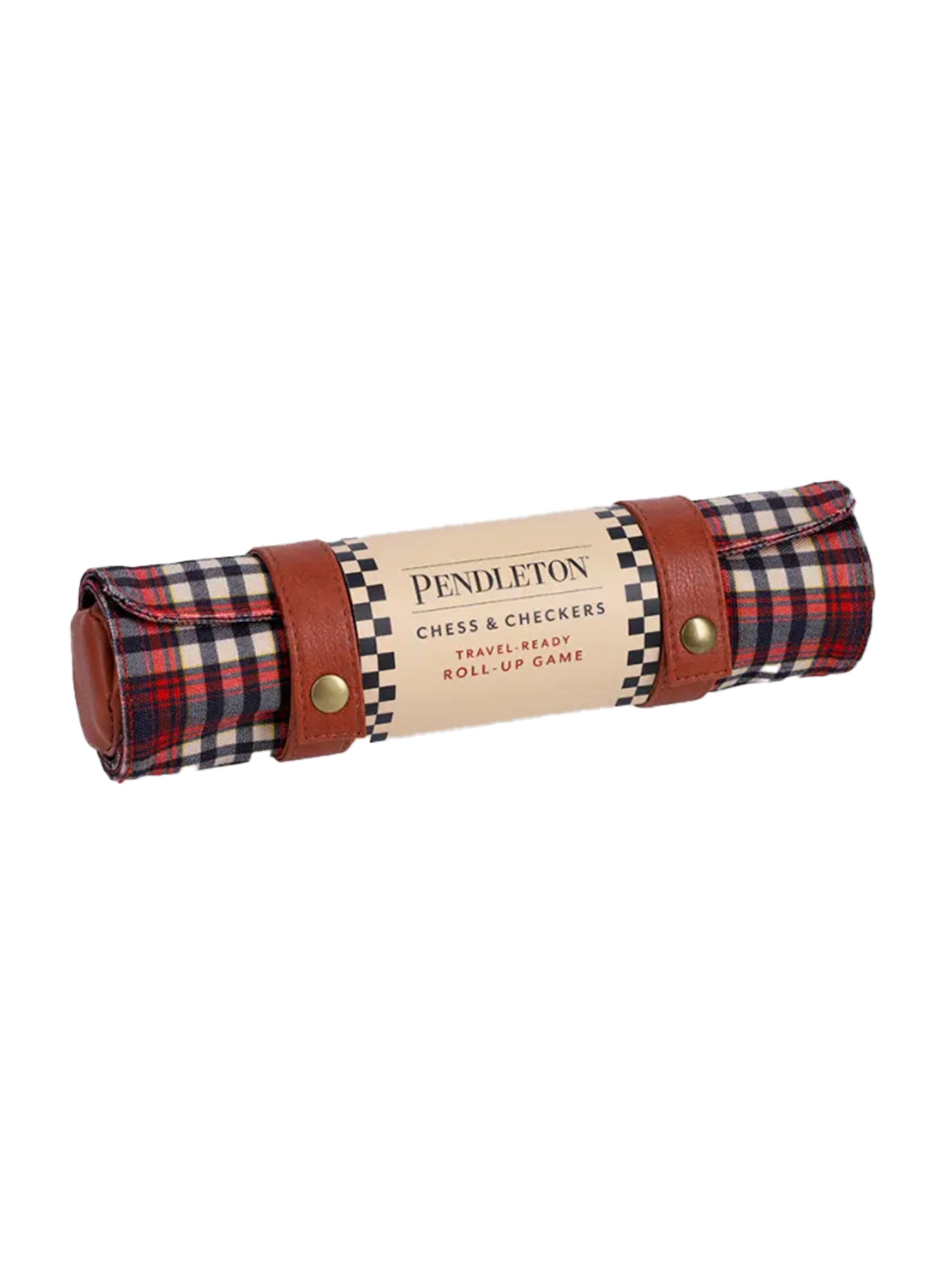 Pendleton Red Black Check Pattern Chess & Checkers Weston Table