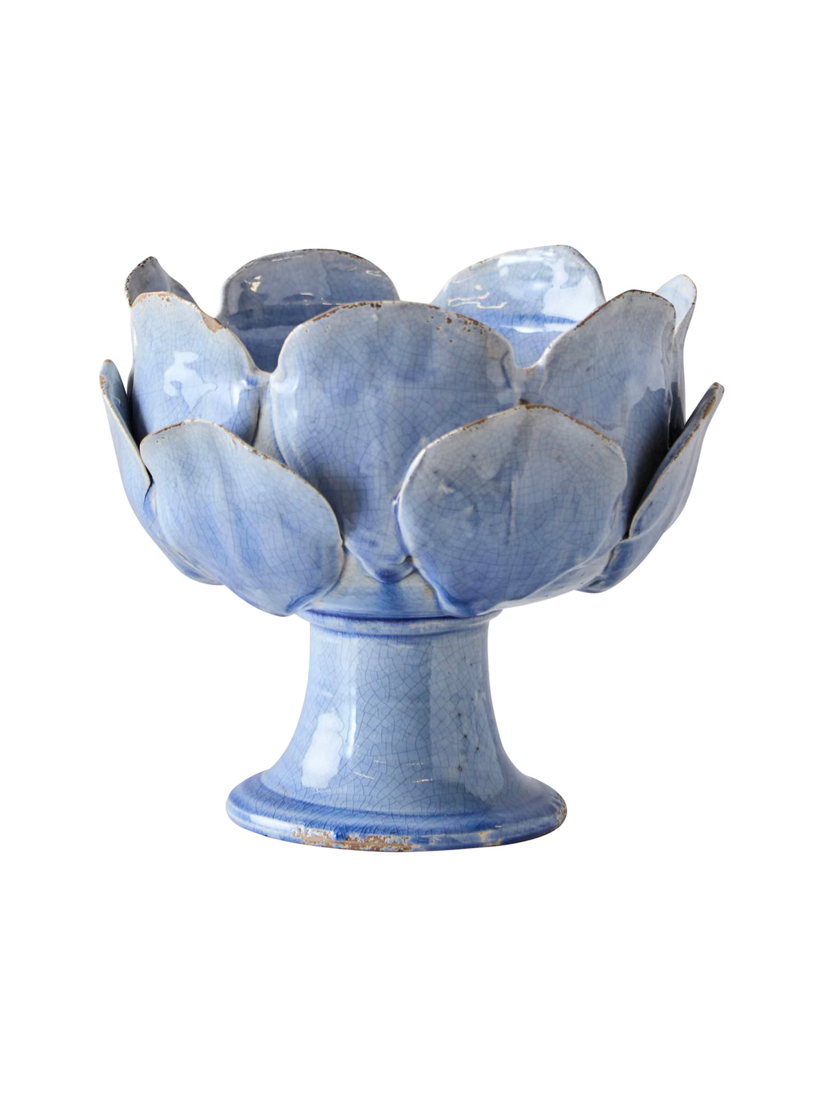 Petal Blue Ceramic Vase Small Weston Table