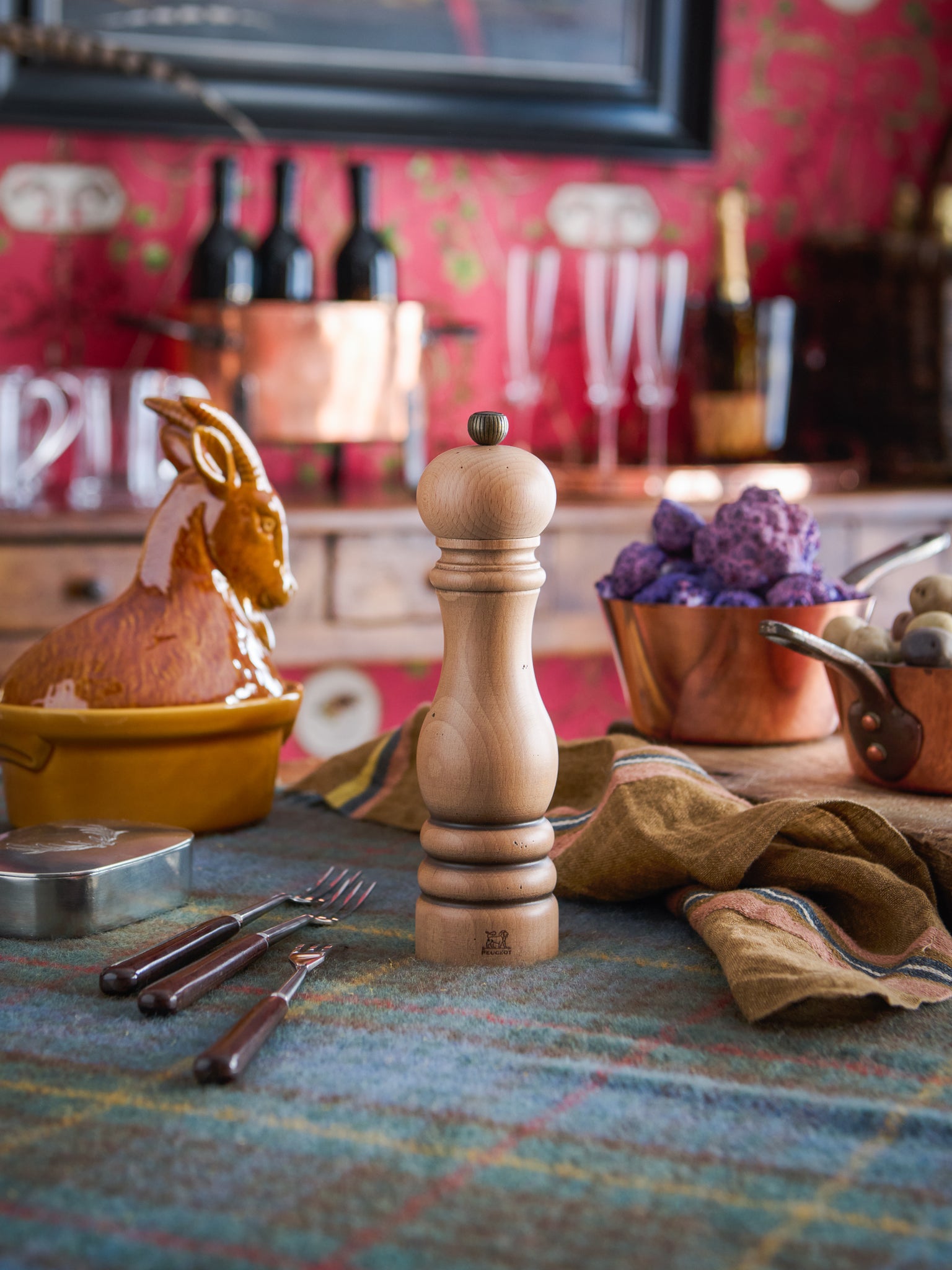 Peugeot Paris Antique Salt and Pepper Mills Weston Table