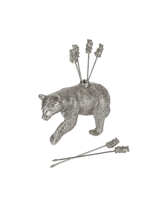 Pewter Black Bear Cheese Picks Weston Table