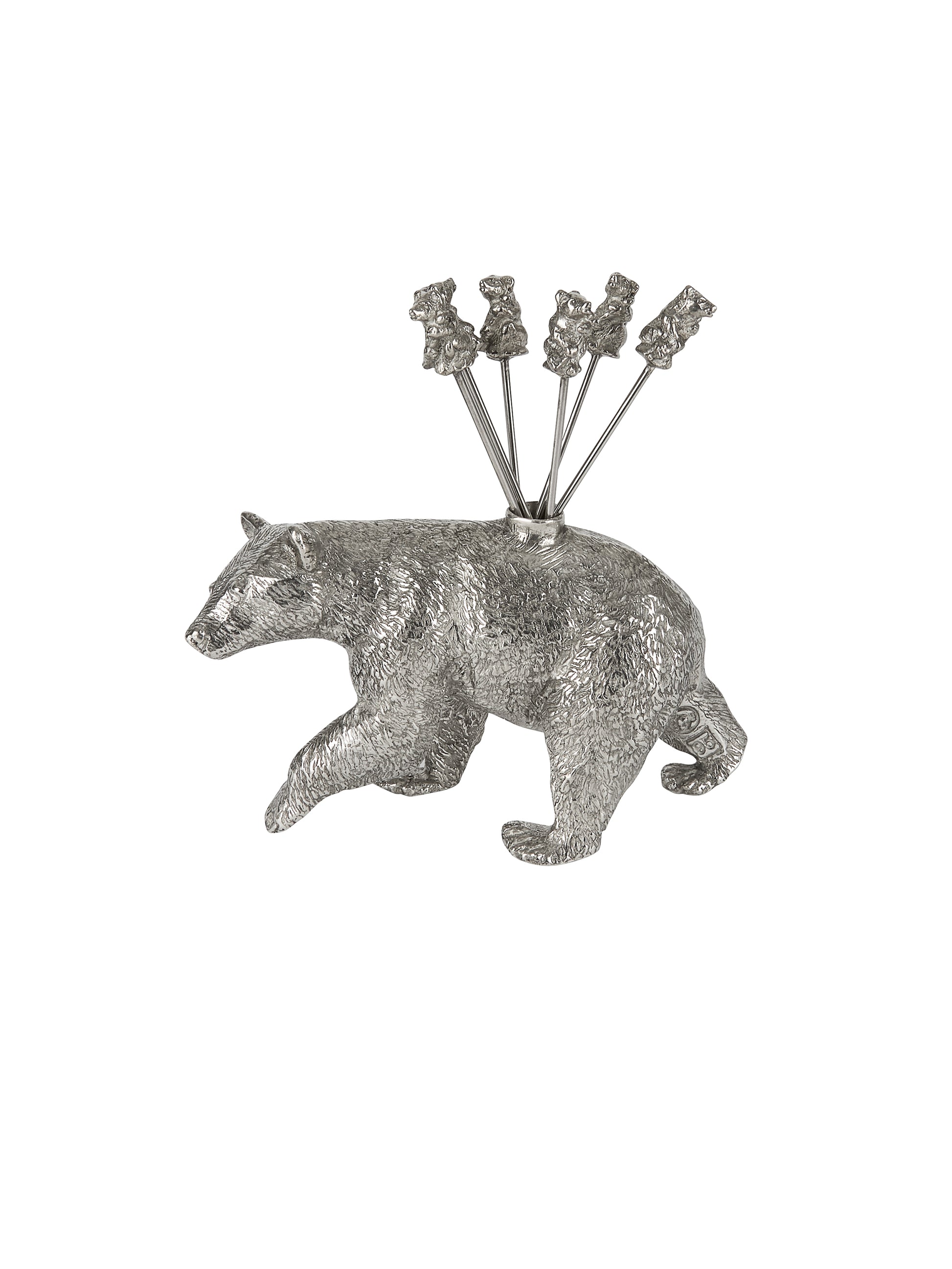 Pewter Black Bear Cheese Picks Weston Table