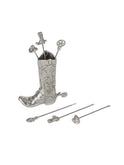Pewter Cowboy Boot Cheese Picks Weston Table