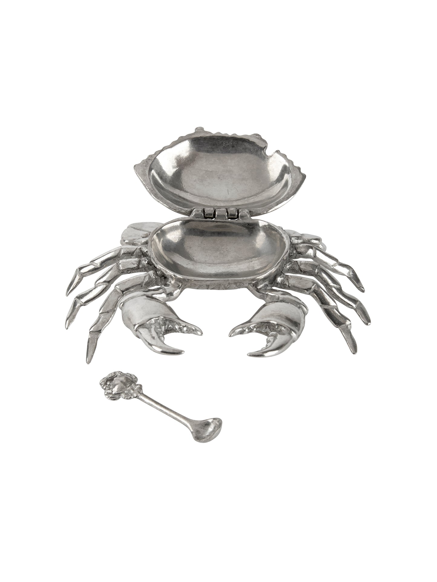 Pewter Crab Salt Pot & Spoon Weston Table
