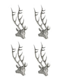 Pewter Elk Napkin Rings Set of Four Weston Table