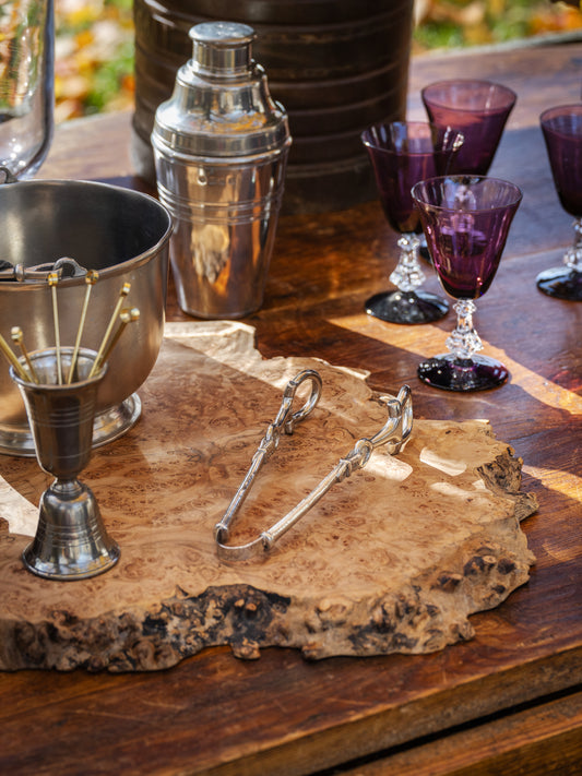 Pewter Equestrian Stirrup Tongs Weston Table