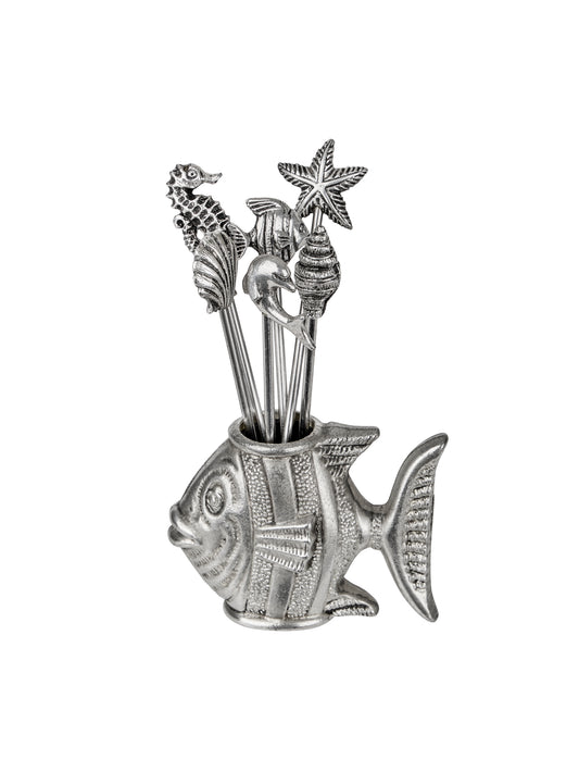 Pewter Fish and Marine Cocktail Picks Weston Table
