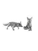 Pewter Foxes Salt & Pepper Set Weston Table