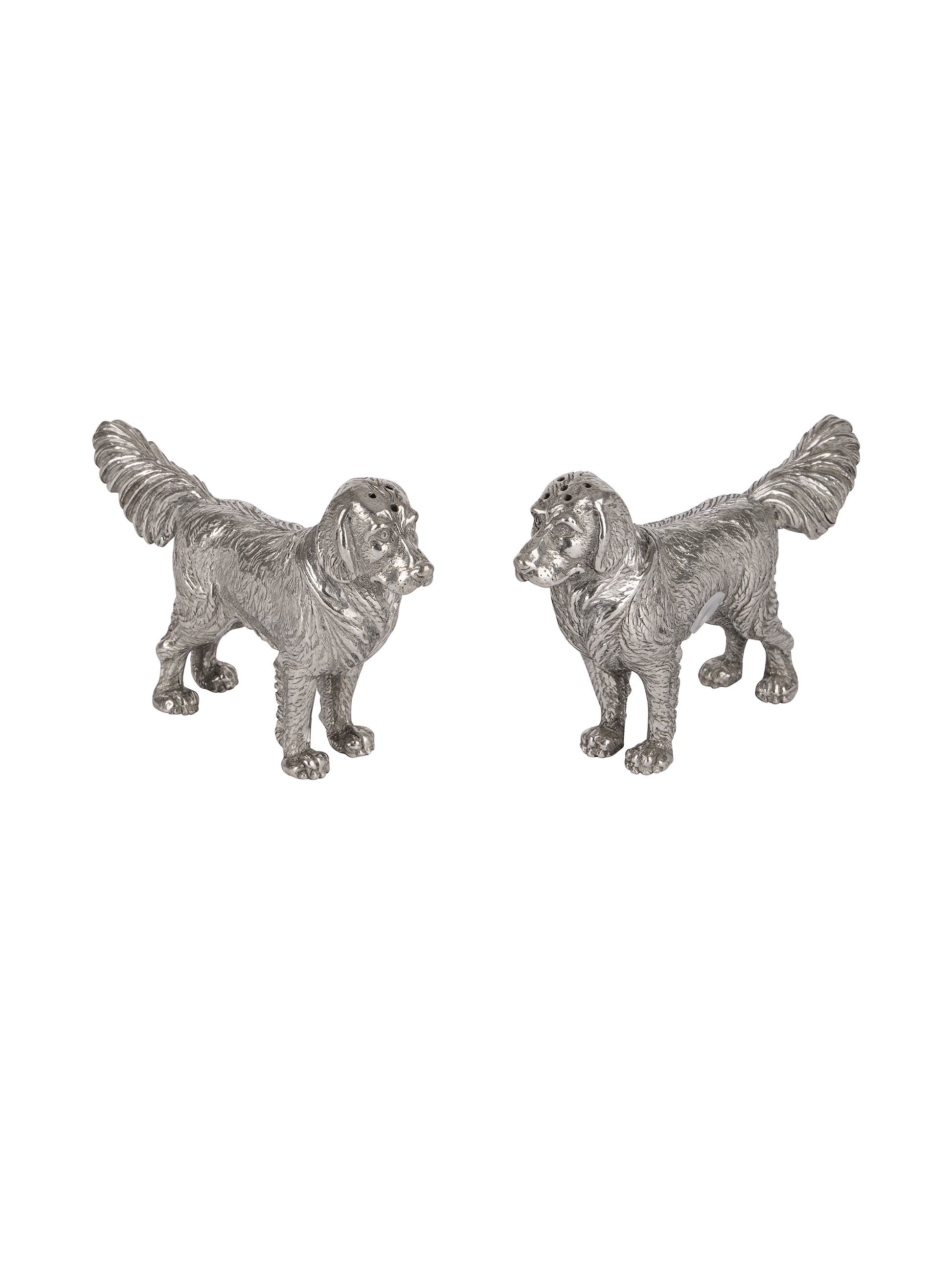 Pewter Retrievers Salt and Pepper Weston Table
